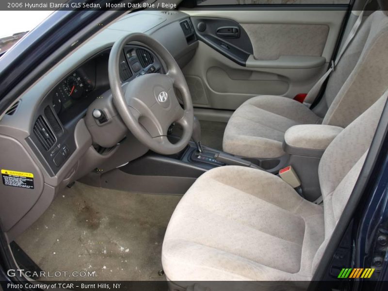 Moonlit Dark Blue / Beige 2006 Hyundai Elantra GLS Sedan