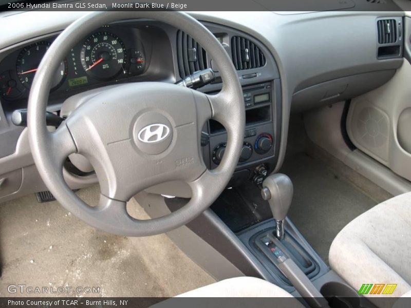 Moonlit Dark Blue / Beige 2006 Hyundai Elantra GLS Sedan