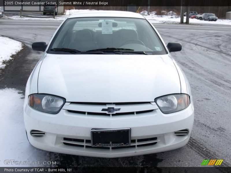 Summit White / Neutral Beige 2005 Chevrolet Cavalier Sedan