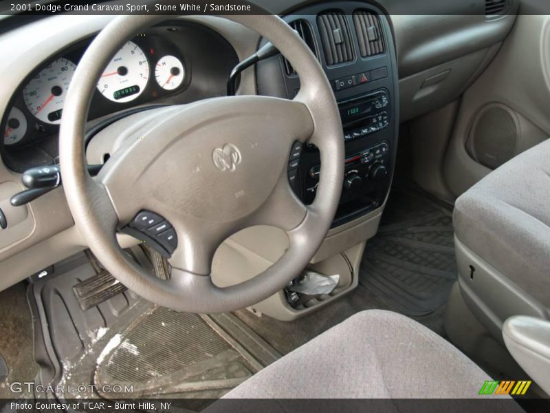 Stone White / Sandstone 2001 Dodge Grand Caravan Sport