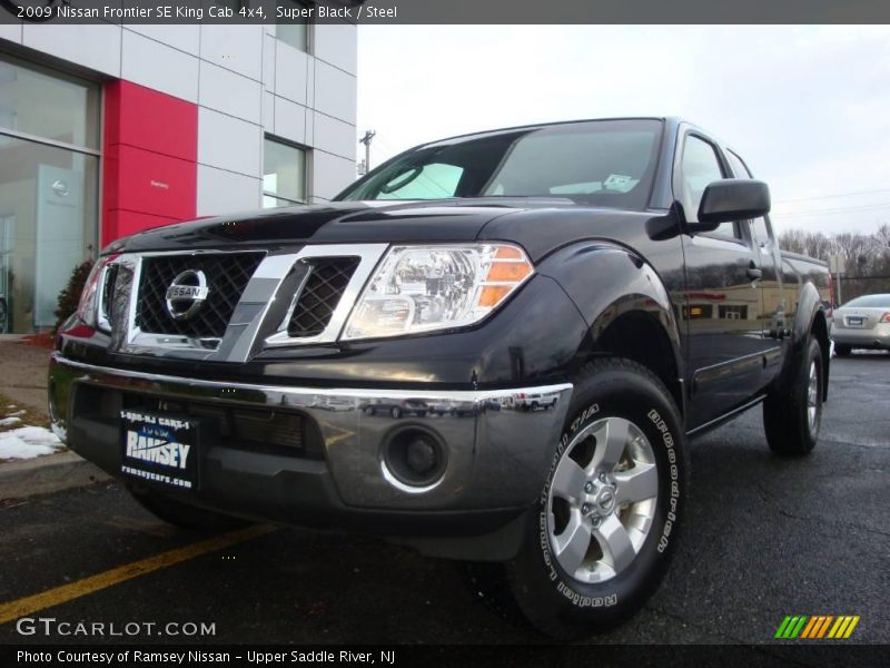 Super Black / Steel 2009 Nissan Frontier SE King Cab 4x4