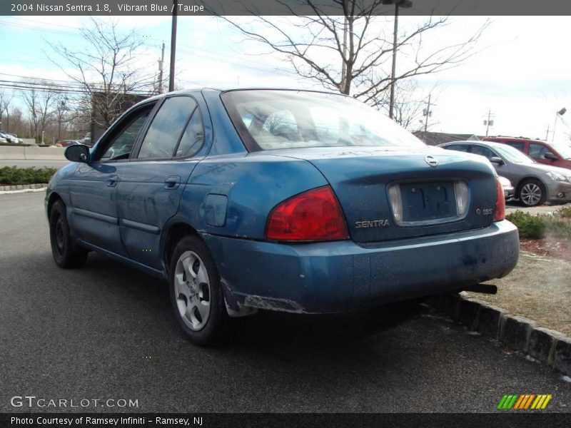 Vibrant Blue / Taupe 2004 Nissan Sentra 1.8