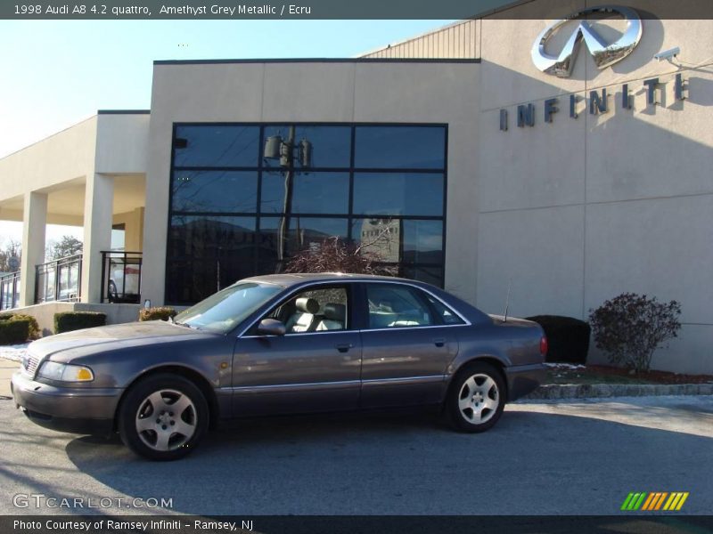 Amethyst Grey Metallic / Ecru 1998 Audi A8 4.2 quattro
