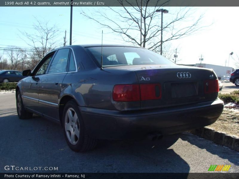 Amethyst Grey Metallic / Ecru 1998 Audi A8 4.2 quattro