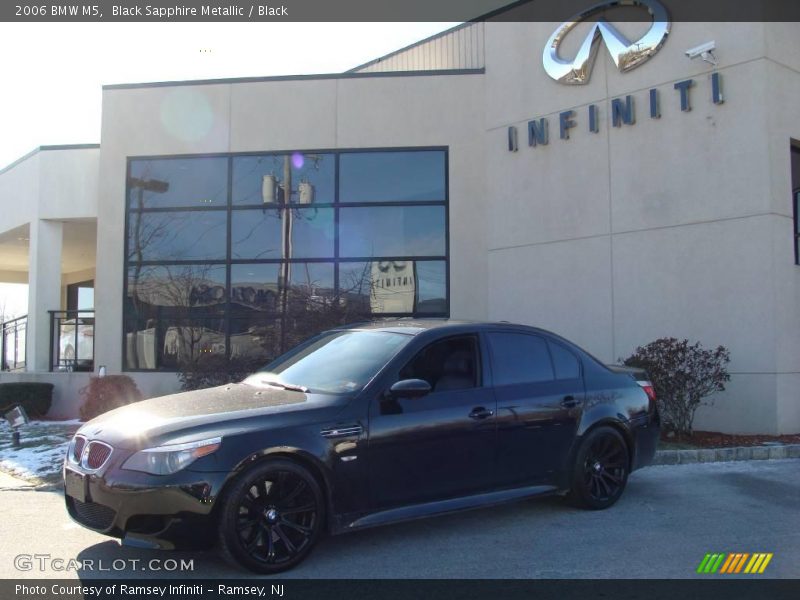 Black Sapphire Metallic / Black 2006 BMW M5