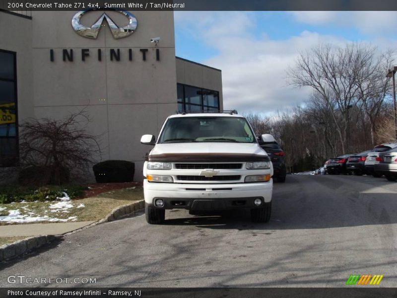 Summit White / Tan/Neutral 2004 Chevrolet Tahoe Z71 4x4