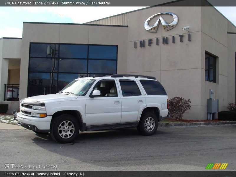 Summit White / Tan/Neutral 2004 Chevrolet Tahoe Z71 4x4
