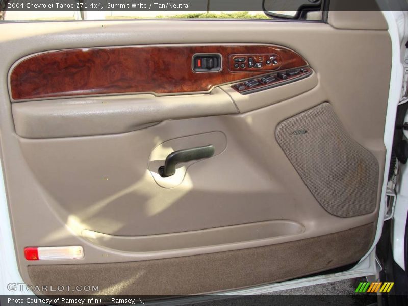 Summit White / Tan/Neutral 2004 Chevrolet Tahoe Z71 4x4