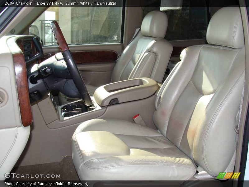 Summit White / Tan/Neutral 2004 Chevrolet Tahoe Z71 4x4