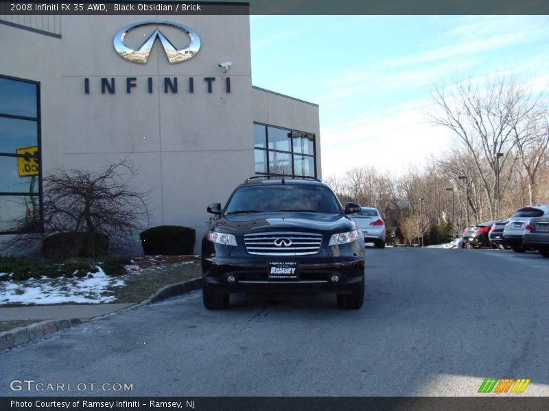 Black Obsidian / Brick 2008 Infiniti FX 35 AWD