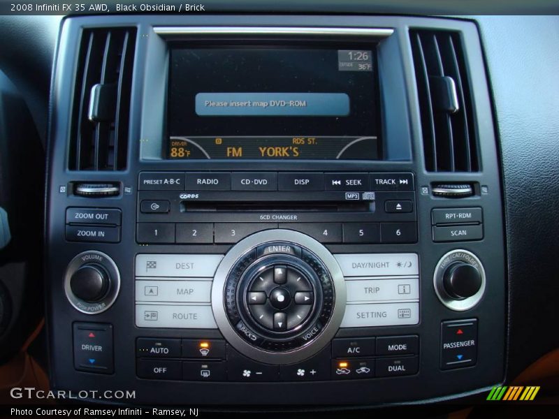 Black Obsidian / Brick 2008 Infiniti FX 35 AWD