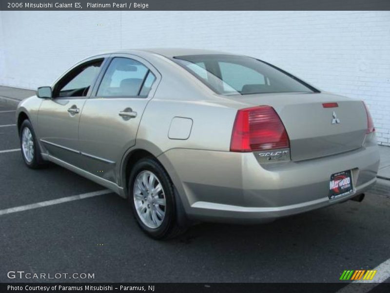 Platinum Pearl / Beige 2006 Mitsubishi Galant ES