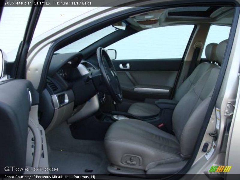 Platinum Pearl / Beige 2006 Mitsubishi Galant ES