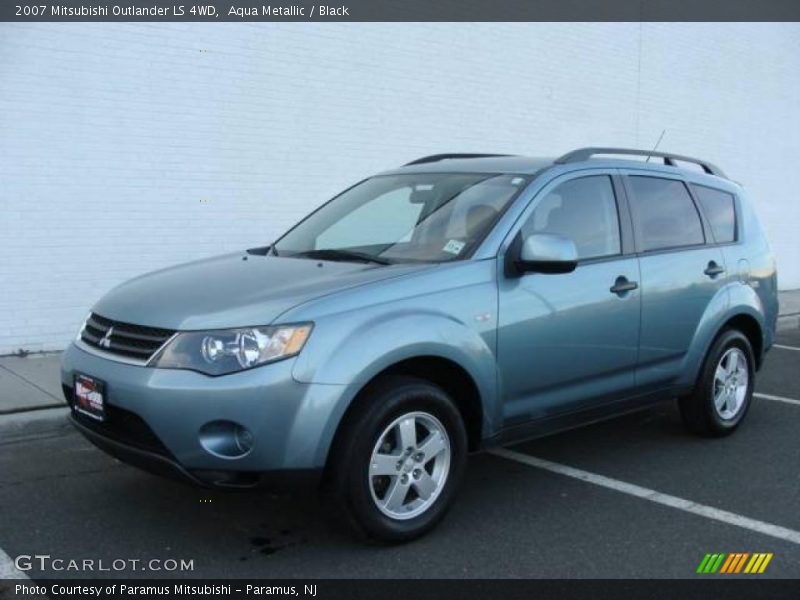 Aqua Metallic / Black 2007 Mitsubishi Outlander LS 4WD