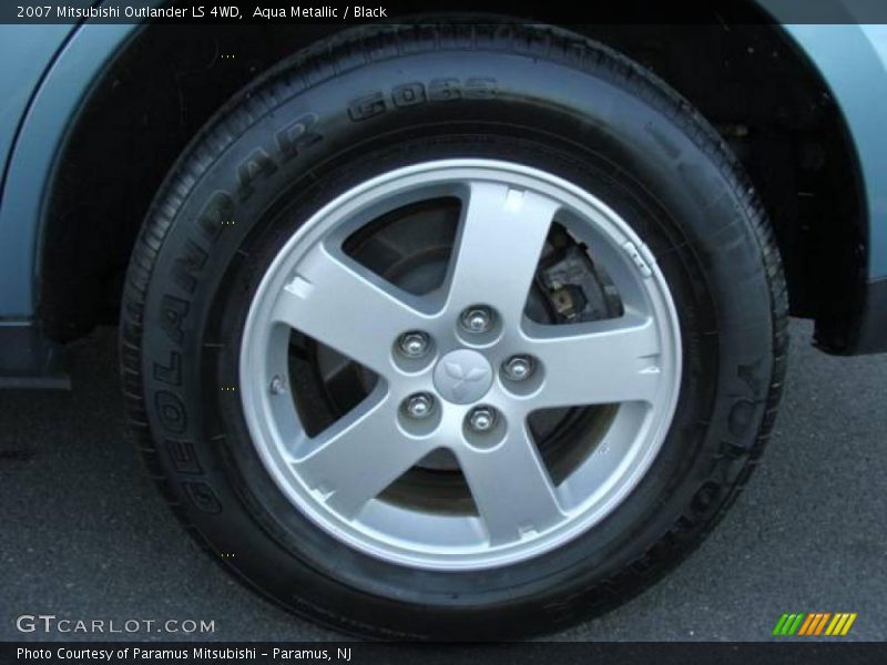 Aqua Metallic / Black 2007 Mitsubishi Outlander LS 4WD