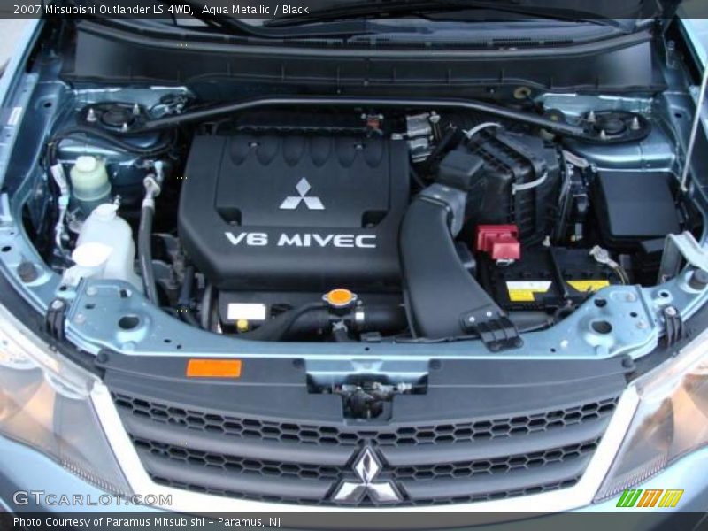Aqua Metallic / Black 2007 Mitsubishi Outlander LS 4WD
