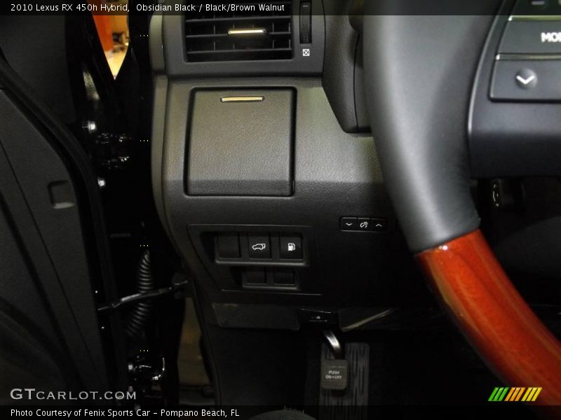 Obsidian Black / Black/Brown Walnut 2010 Lexus RX 450h Hybrid