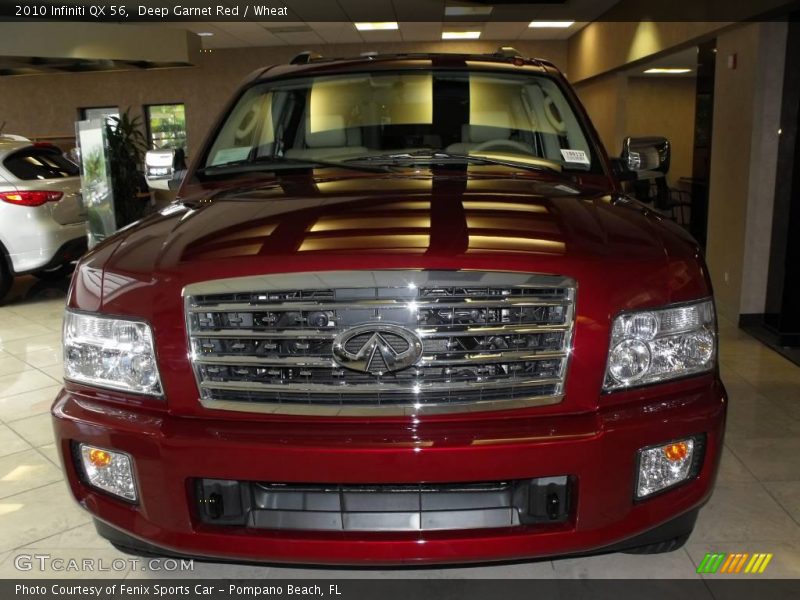 Deep Garnet Red / Wheat 2010 Infiniti QX 56