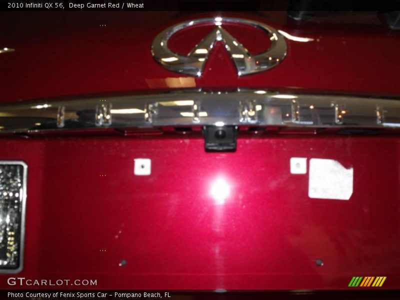 Deep Garnet Red / Wheat 2010 Infiniti QX 56