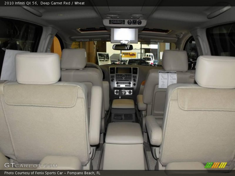 Deep Garnet Red / Wheat 2010 Infiniti QX 56