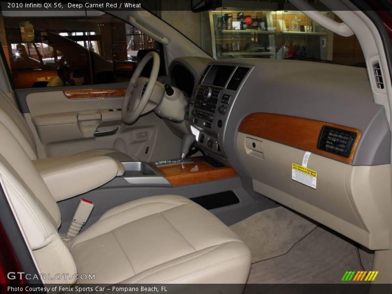 Deep Garnet Red / Wheat 2010 Infiniti QX 56