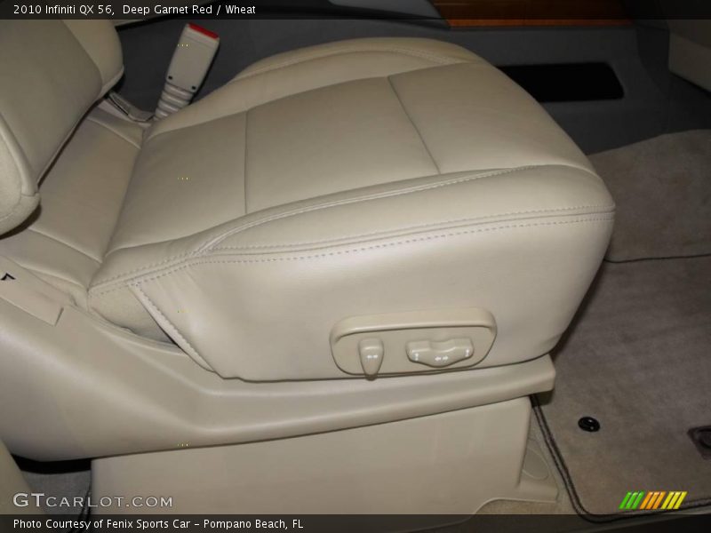 Deep Garnet Red / Wheat 2010 Infiniti QX 56