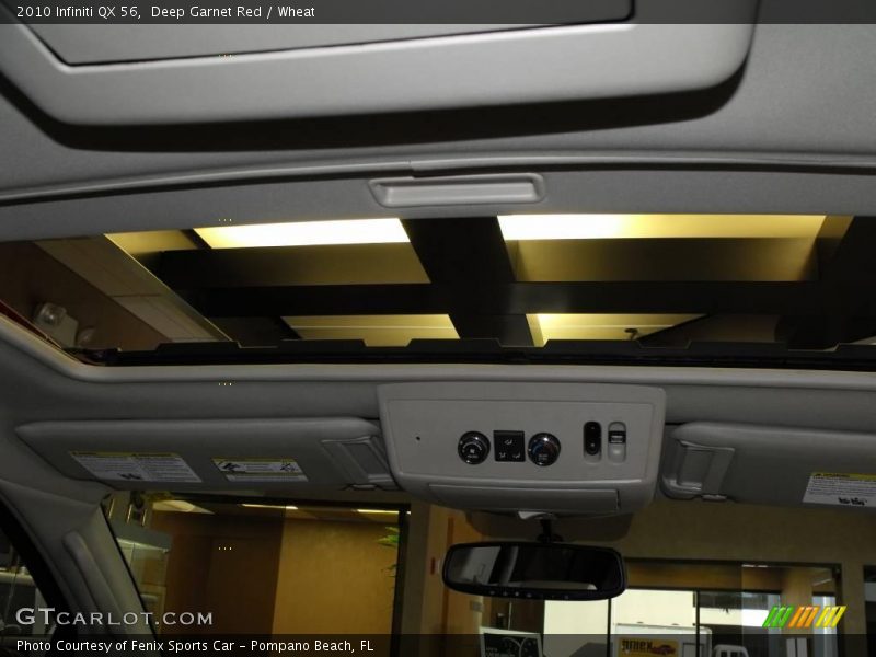 Deep Garnet Red / Wheat 2010 Infiniti QX 56