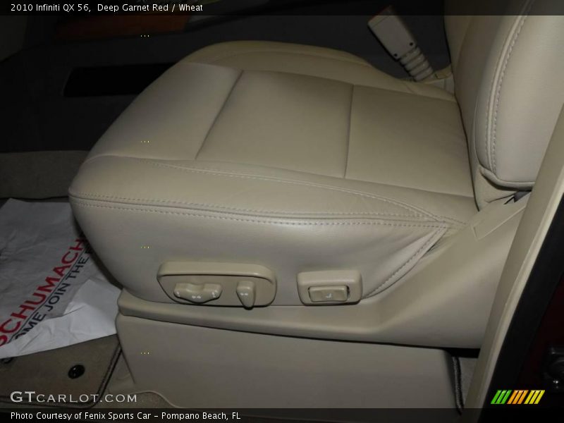 Deep Garnet Red / Wheat 2010 Infiniti QX 56
