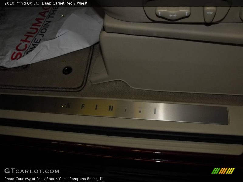 Deep Garnet Red / Wheat 2010 Infiniti QX 56