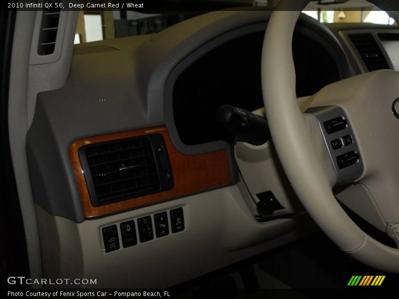 Deep Garnet Red / Wheat 2010 Infiniti QX 56