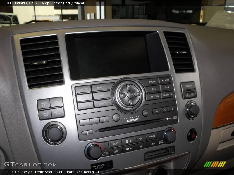 Deep Garnet Red / Wheat 2010 Infiniti QX 56