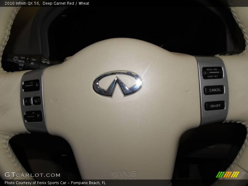 Deep Garnet Red / Wheat 2010 Infiniti QX 56