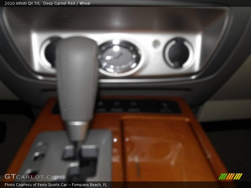 Deep Garnet Red / Wheat 2010 Infiniti QX 56