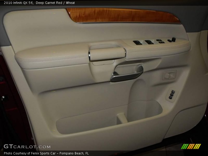 Deep Garnet Red / Wheat 2010 Infiniti QX 56