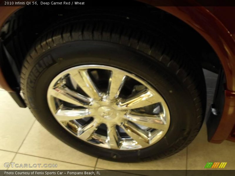 Deep Garnet Red / Wheat 2010 Infiniti QX 56