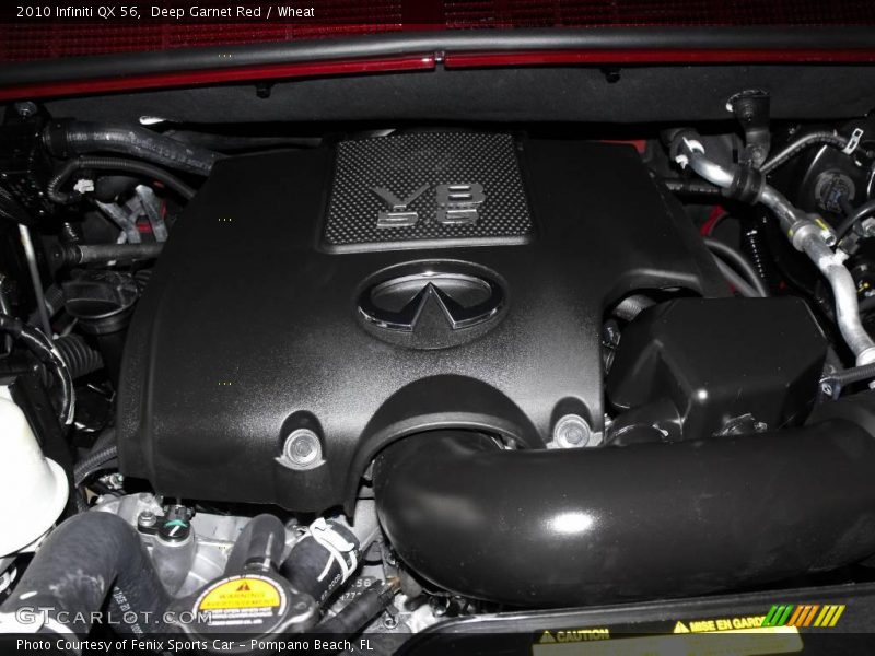 Deep Garnet Red / Wheat 2010 Infiniti QX 56