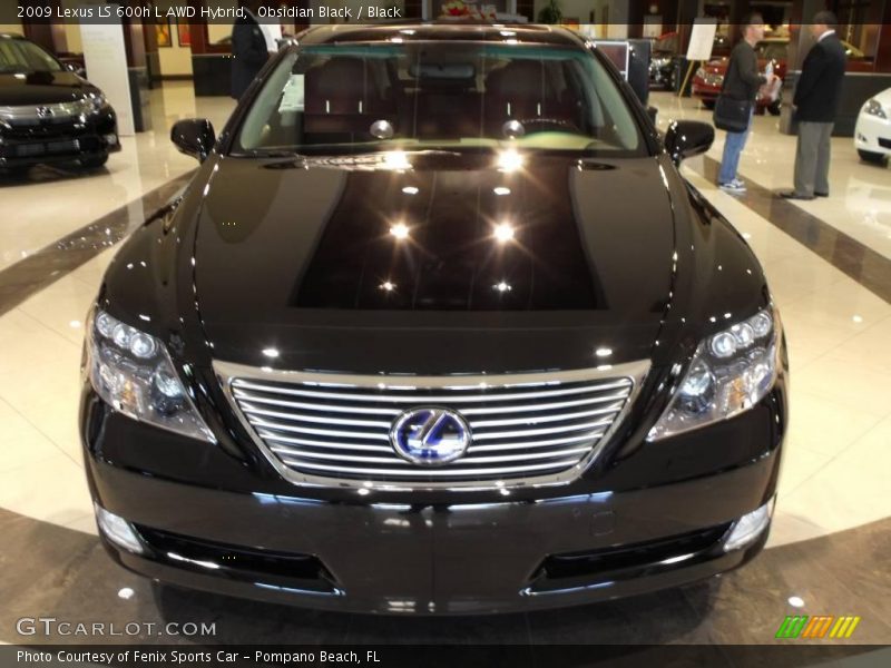 Obsidian Black / Black 2009 Lexus LS 600h L AWD Hybrid