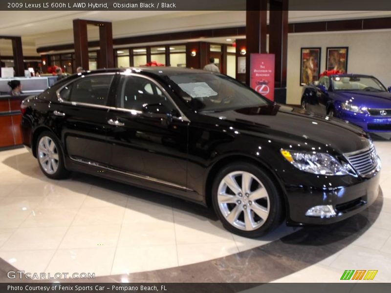 Obsidian Black / Black 2009 Lexus LS 600h L AWD Hybrid