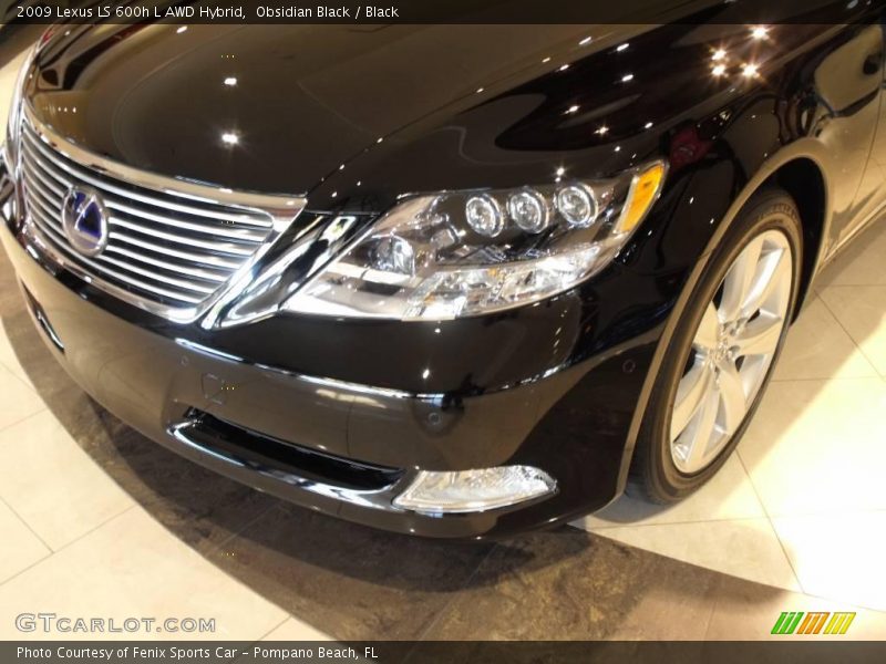 Obsidian Black / Black 2009 Lexus LS 600h L AWD Hybrid