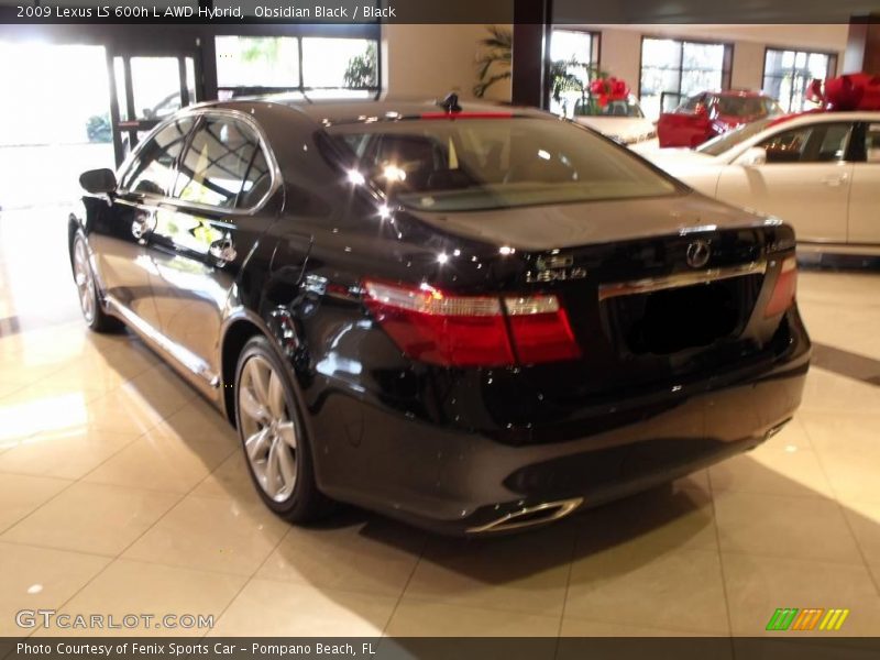 Obsidian Black / Black 2009 Lexus LS 600h L AWD Hybrid