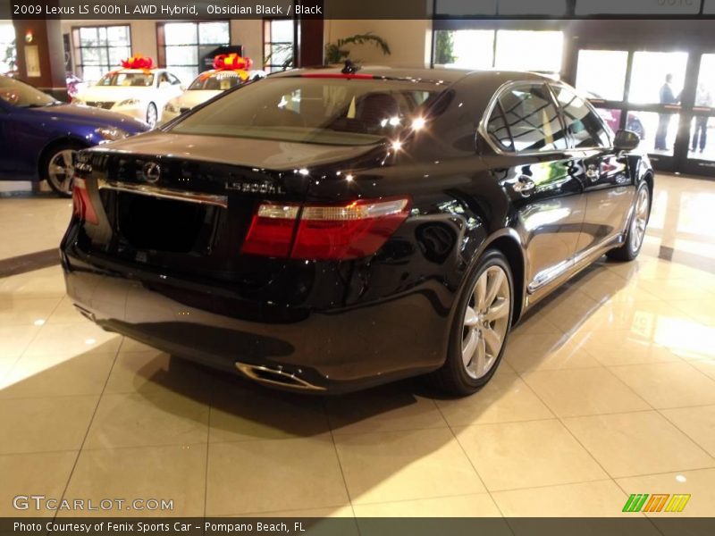 Obsidian Black / Black 2009 Lexus LS 600h L AWD Hybrid