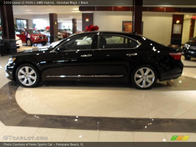 Obsidian Black / Black 2009 Lexus LS 600h L AWD Hybrid