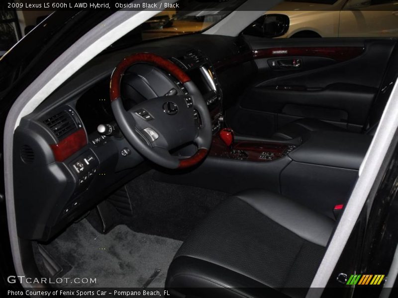 Obsidian Black / Black 2009 Lexus LS 600h L AWD Hybrid