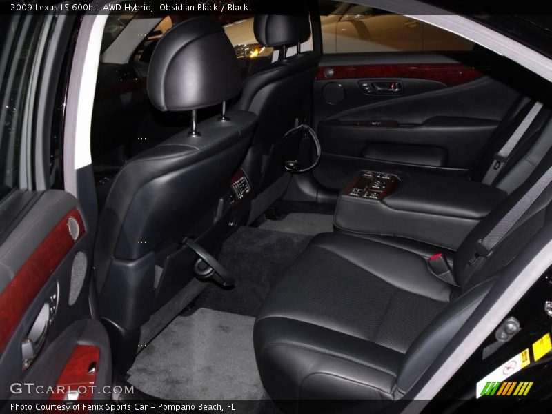 Obsidian Black / Black 2009 Lexus LS 600h L AWD Hybrid