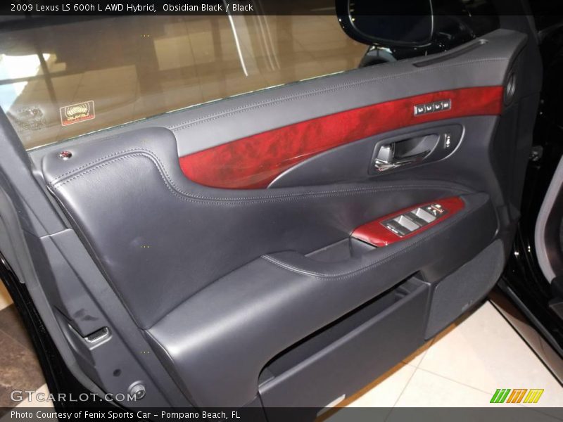Obsidian Black / Black 2009 Lexus LS 600h L AWD Hybrid