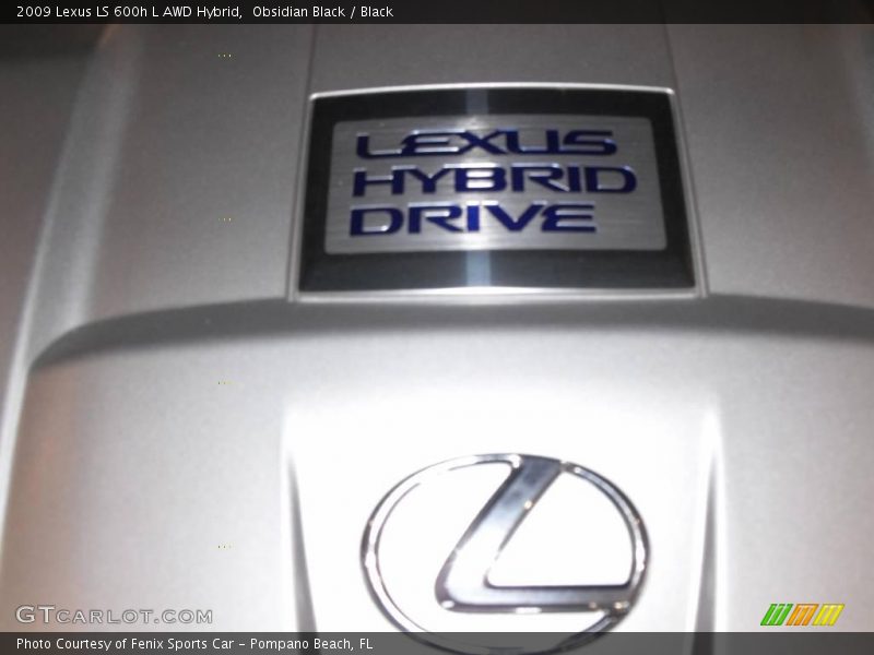 Obsidian Black / Black 2009 Lexus LS 600h L AWD Hybrid