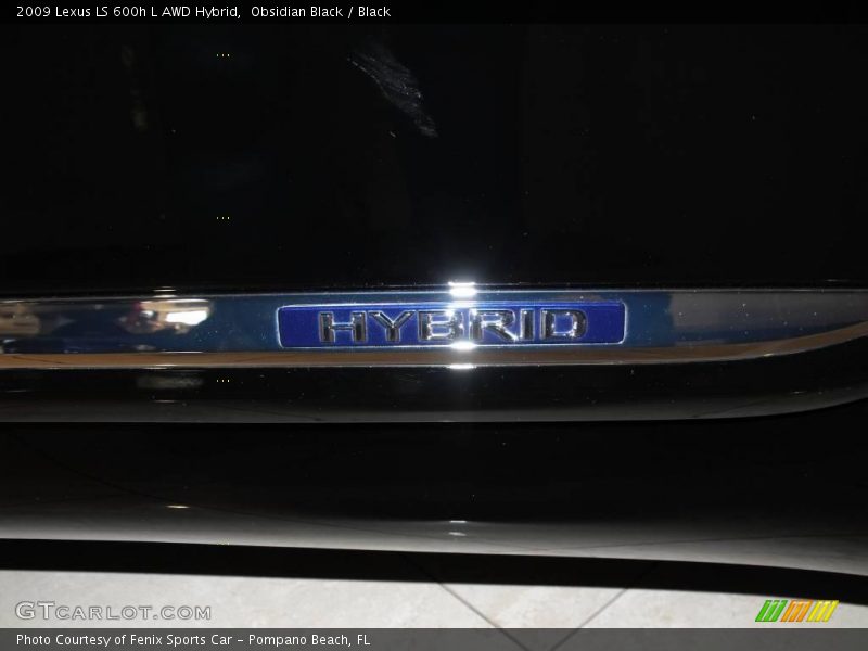 Obsidian Black / Black 2009 Lexus LS 600h L AWD Hybrid