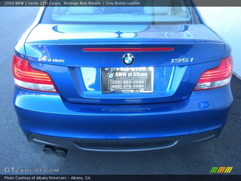 Montego Blue Metallic / Grey Boston Leather 2009 BMW 1 Series 135i Coupe