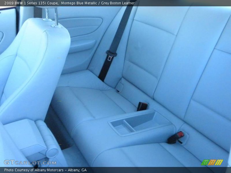 Montego Blue Metallic / Grey Boston Leather 2009 BMW 1 Series 135i Coupe