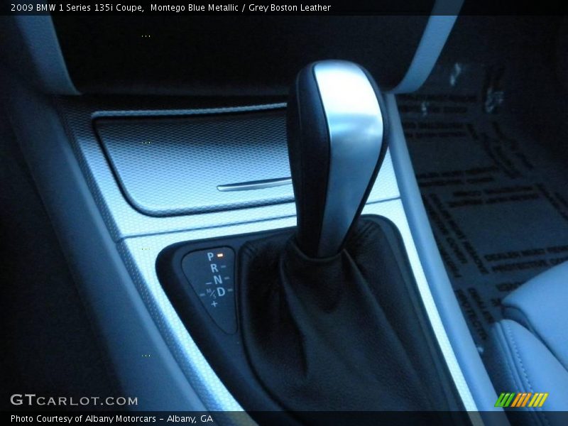 Montego Blue Metallic / Grey Boston Leather 2009 BMW 1 Series 135i Coupe